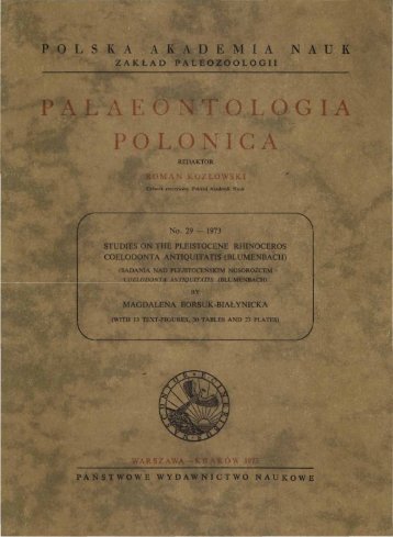partly - Palaeontologia Polonica