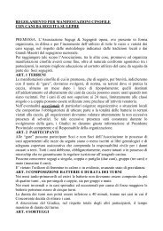 regolamento - Segugi e Segugisti