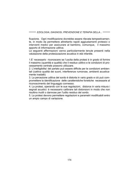 Eziologia, Diagnosi e Terapia della Sordita' Infantile Preverbale - AOOI