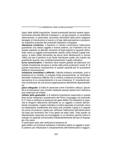 Eziologia, Diagnosi e Terapia della Sordita' Infantile Preverbale - AOOI