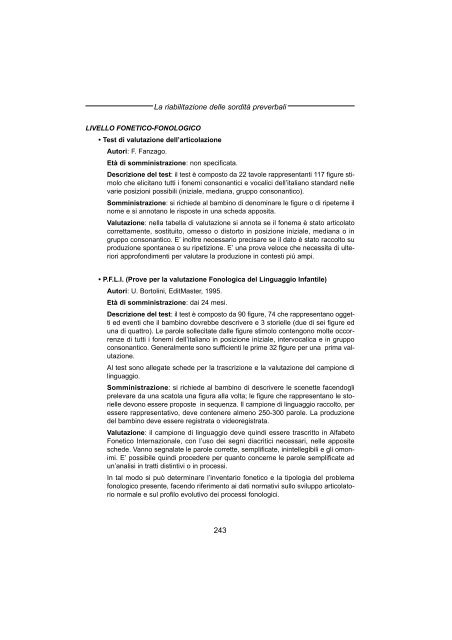 Eziologia, Diagnosi e Terapia della Sordita' Infantile Preverbale - AOOI