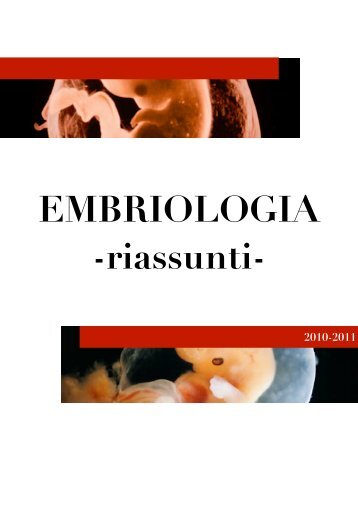 riassunto embriologia - MedWiki
