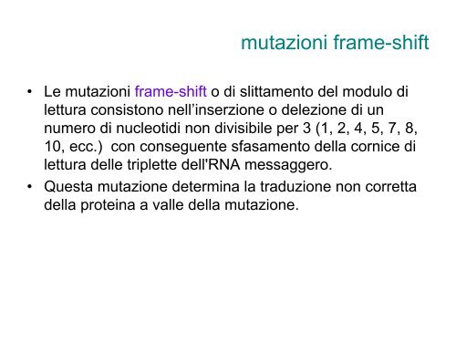 Lezioni di genetica medica, prima parte Triennali ... - Vincenzonigro.it