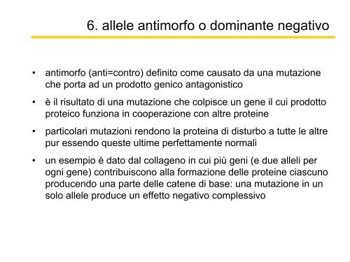 Lezioni di genetica medica, prima parte Triennali ... - Vincenzonigro.it