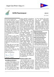 Segel-Club Rhein–Sieg e.V. SCRS-Flaschenpost