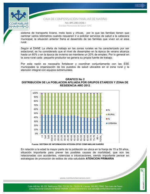 perfil epidemiologico 2011 – 2012 - caja de compensación familiar ...