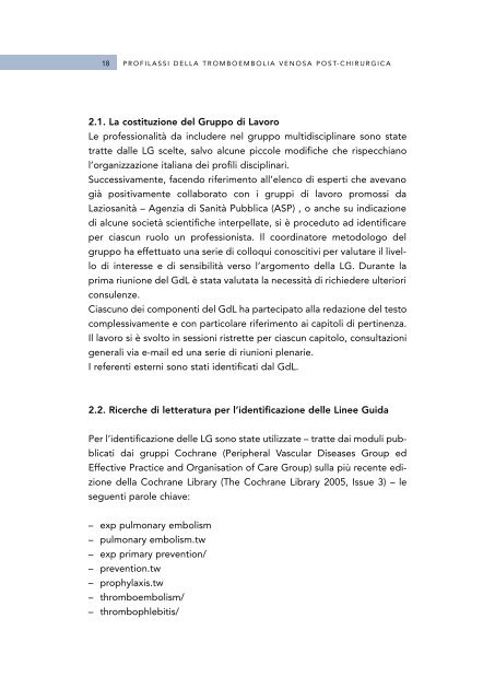Linea Guida - Agenzia di Sanità Pubblica della Regione Lazio