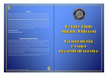 Rotary Club Milano Villoresi La sua storia e i suoi progetti di service ...