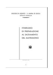 itinerario di preparazione al sacramento del ... - Diocesi Ugento