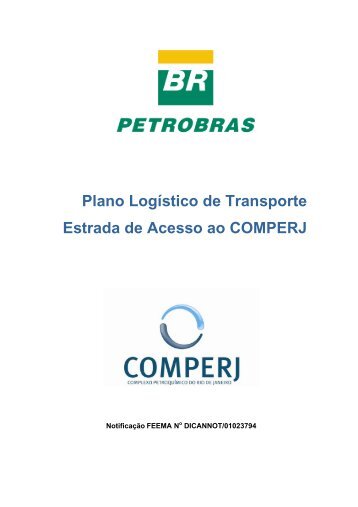Plano Logístico de Transporte da Estrada de Acesso ao COMPERJ