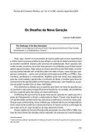 Os Desafios da Nova Geração - Revista de Economia Política