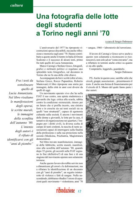 Numero 1 marzo 2007 - consiglio regionale del piemonte