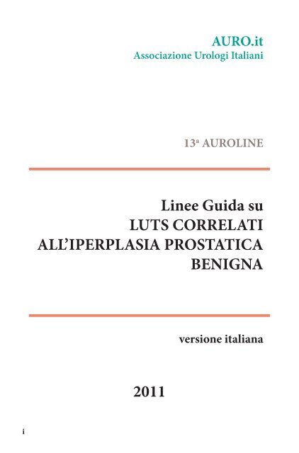 criteri di dimensioni della prostata allargati