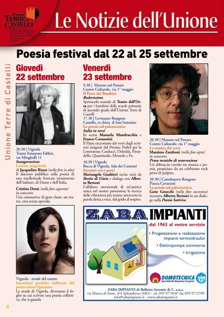 Giornalino comunale "Il Comune Informa" Settembre 2011