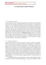 Dispense su Saussure e Hjelmslev di Gianfranco Marrone