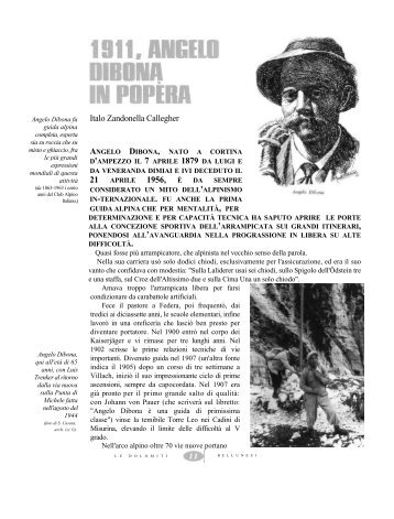 1911, Angelo Dibona in Popèra - Comelico Cultura