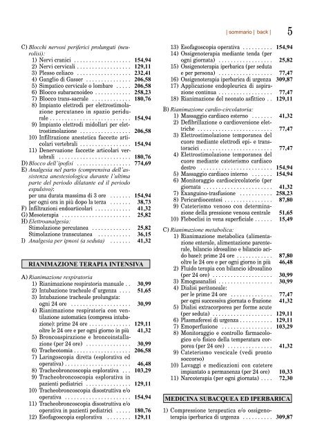 Tariffario minimo nazionale - Ordine dei Medici Chirurghi e degli ...