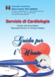 Scarica la Guida al Servizio - Ospedale Sacro Cuore Don Calabria