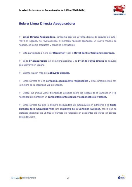 La edad, factor clave en los accidentes de tráfico - Dirección ...