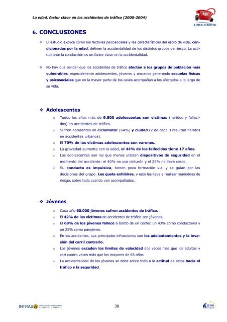 La edad, factor clave en los accidentes de tráfico - Dirección ...