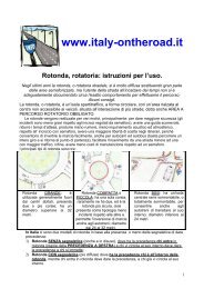 Rotonda rotatoria istruzioni per l'uso (PDF 1,10 Mb) - Italy on the road
