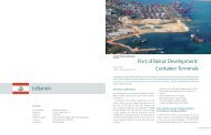 Lebanon Port of Beirut Development: Container Terminals - Sellhorn ...