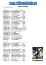 clasificación - Ciclismo en Bizkaia