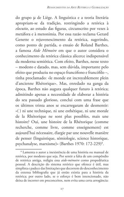 Homo eloquens homo politicus. A retórica e a construção da cidade ...