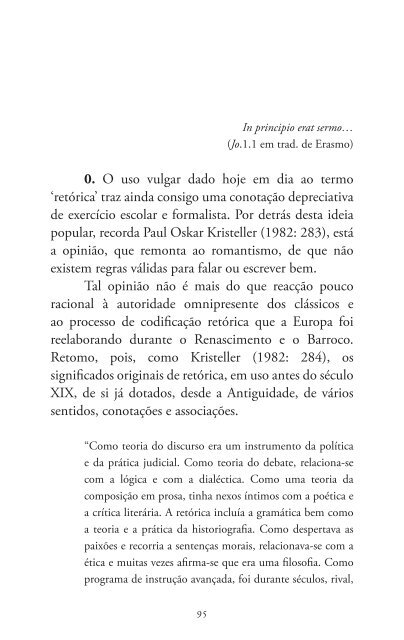 Homo eloquens homo politicus. A retórica e a construção da cidade ...