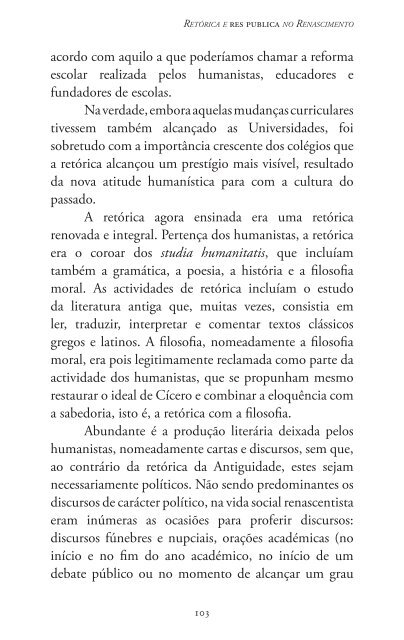 Homo eloquens homo politicus. A retórica e a construção da cidade ...