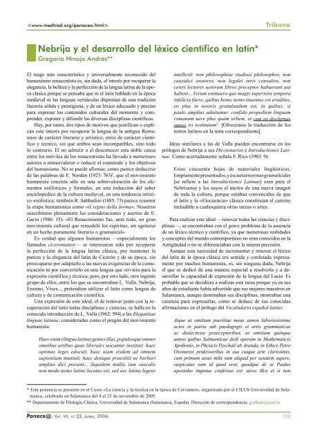 Panace@ - Boletín de Medicina y Traducción - Vol. VII núm. 23 ...