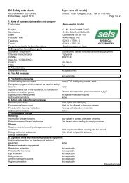 EG-Safety data sheet: Rape-seed oil (crude) - O. & L. Sels GmbH