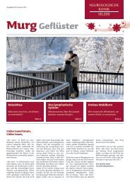 Murggeflüster Ausgabe 30 - Neurologische Klinik Selzer