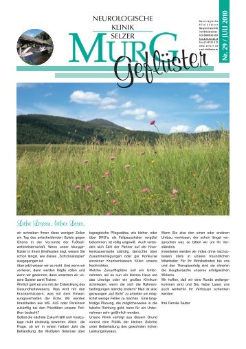Murggeflüster Ausgabe 29 - Neurologische Klinik Selzer