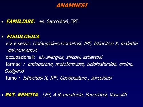 INTERSTIZIOPATIE POLMONARI - laprimapietra - Altervista