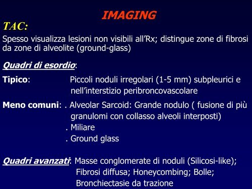 INTERSTIZIOPATIE POLMONARI - laprimapietra - Altervista