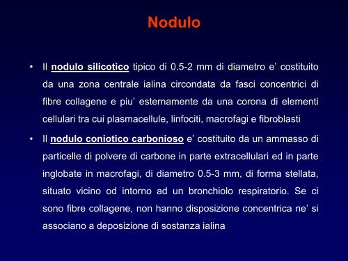 INTERSTIZIOPATIE POLMONARI - laprimapietra - Altervista