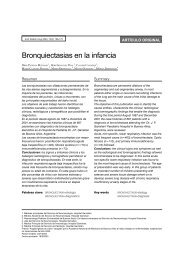 Bronquiectasias en la infancia - Sociedad Uruguaya de Pediatria