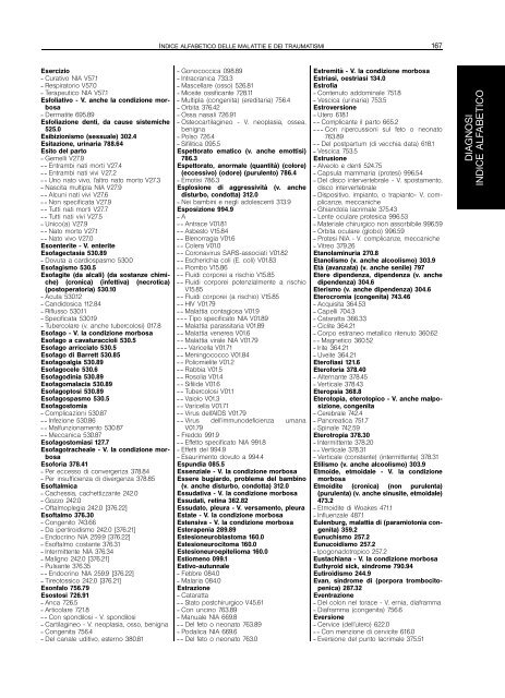 indice alfabetico delle malattie e dei traumatismi - Regione Piemonte