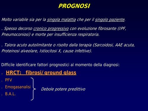 Le pneumopatie diffuse - vitarubata