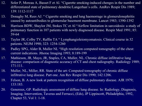 Le pneumopatie diffuse - vitarubata