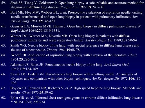 Le pneumopatie diffuse - vitarubata