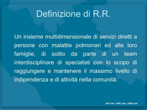 Riposo dei muscoli respiratori (VM) B - Agenzia di Sanità Pubblica ...