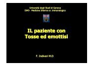 3 tosse ed emottisi - Facoltà di Medicina e Chirurgia - Università ...