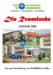 Rosenlaube Januar 2012 ab Seite 17 - Seniorenzentrum Wolfhagen