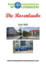 Die Rosenlaube - Seniorenzentrum Wolfhagen