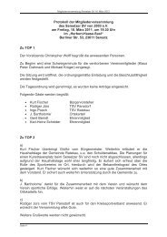 Protokoll der Mitgliederversammlung des Sereetzer SV von 2003 ...