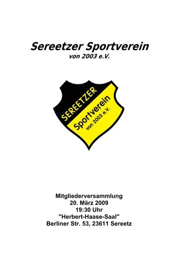 Auslage - Sereetzer SV