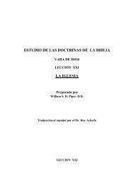 ESTUDIO DE LAS DOCTRINAS DE LA BIBLIA LA IGLESIA