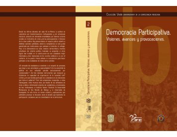 Democracia participativa. Visiones, avances y provocaciones